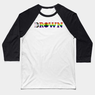 Brown University Pride Logo Baseball T-Shirt